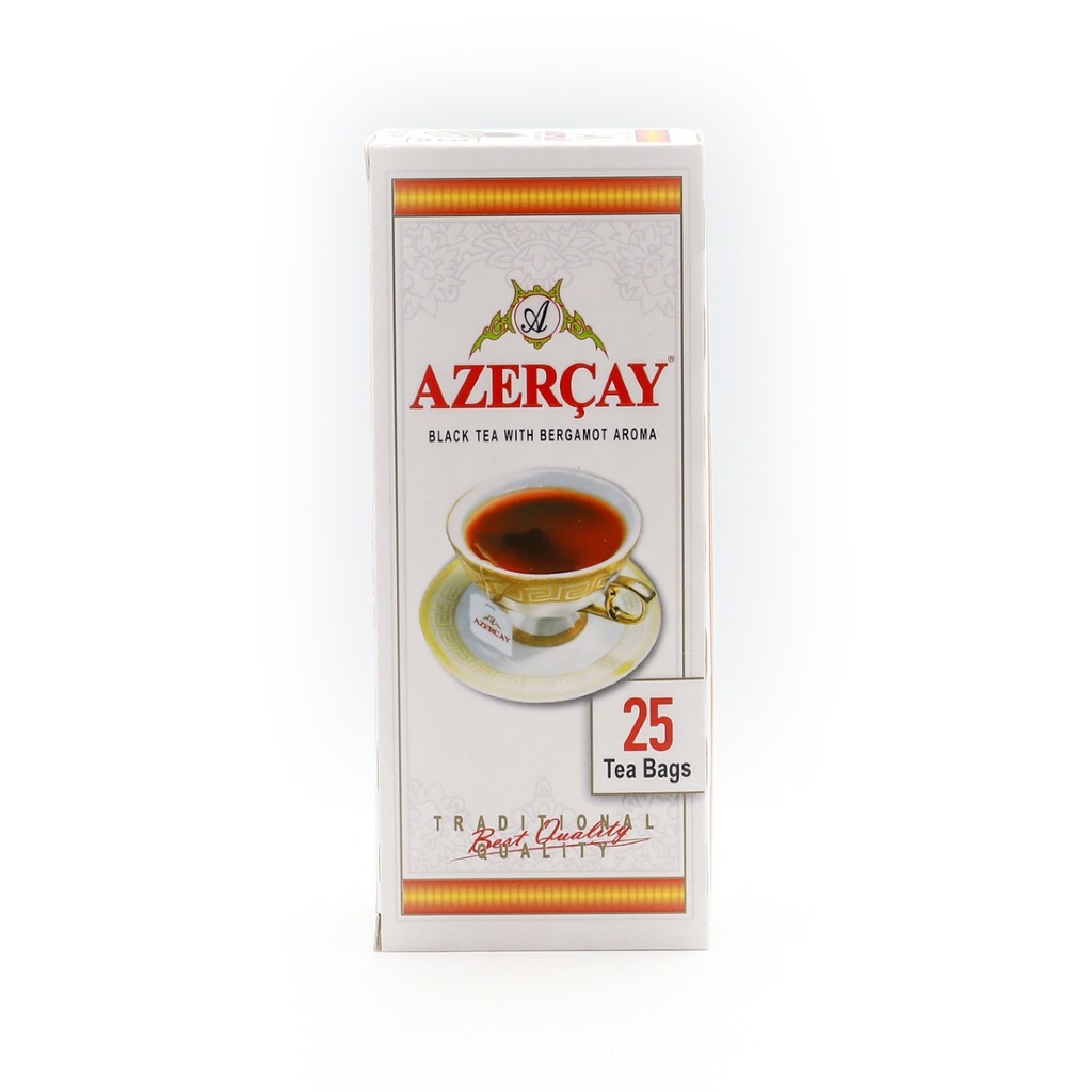 Azercay Black Tea w/ Bergamot Aroma 25 Tea Bags 50g