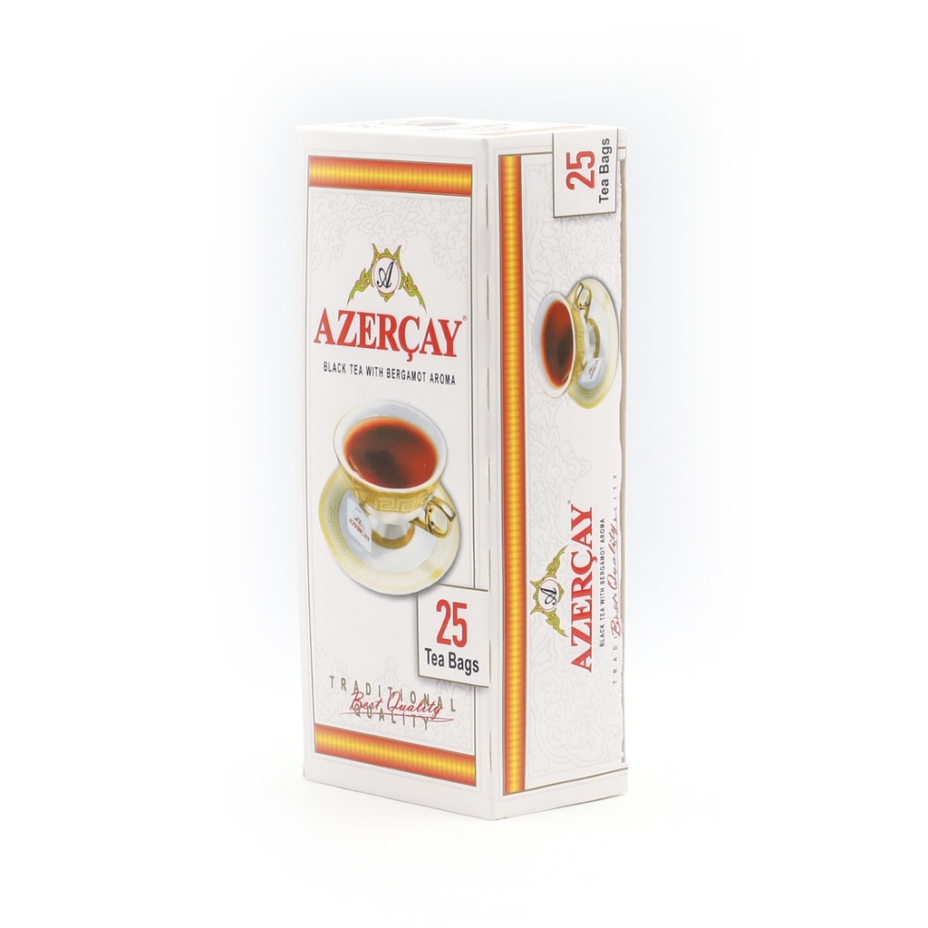 Azercay Black Tea w/ Bergamot Aroma 25 Tea Bags 50g