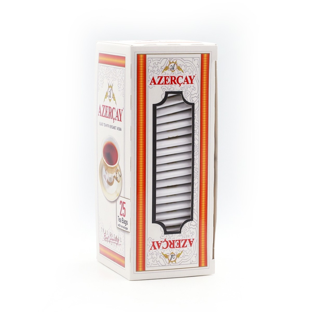Azercay Black Tea w/ Bergamot Aroma 25 Tea Bags Envelope 50g