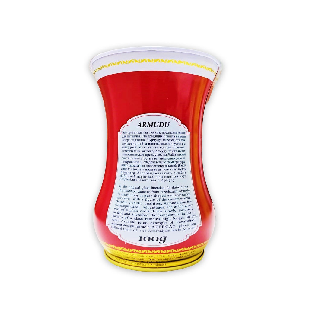 Azercay Gift Tea Legends of the East Armudu Tin Box 100g