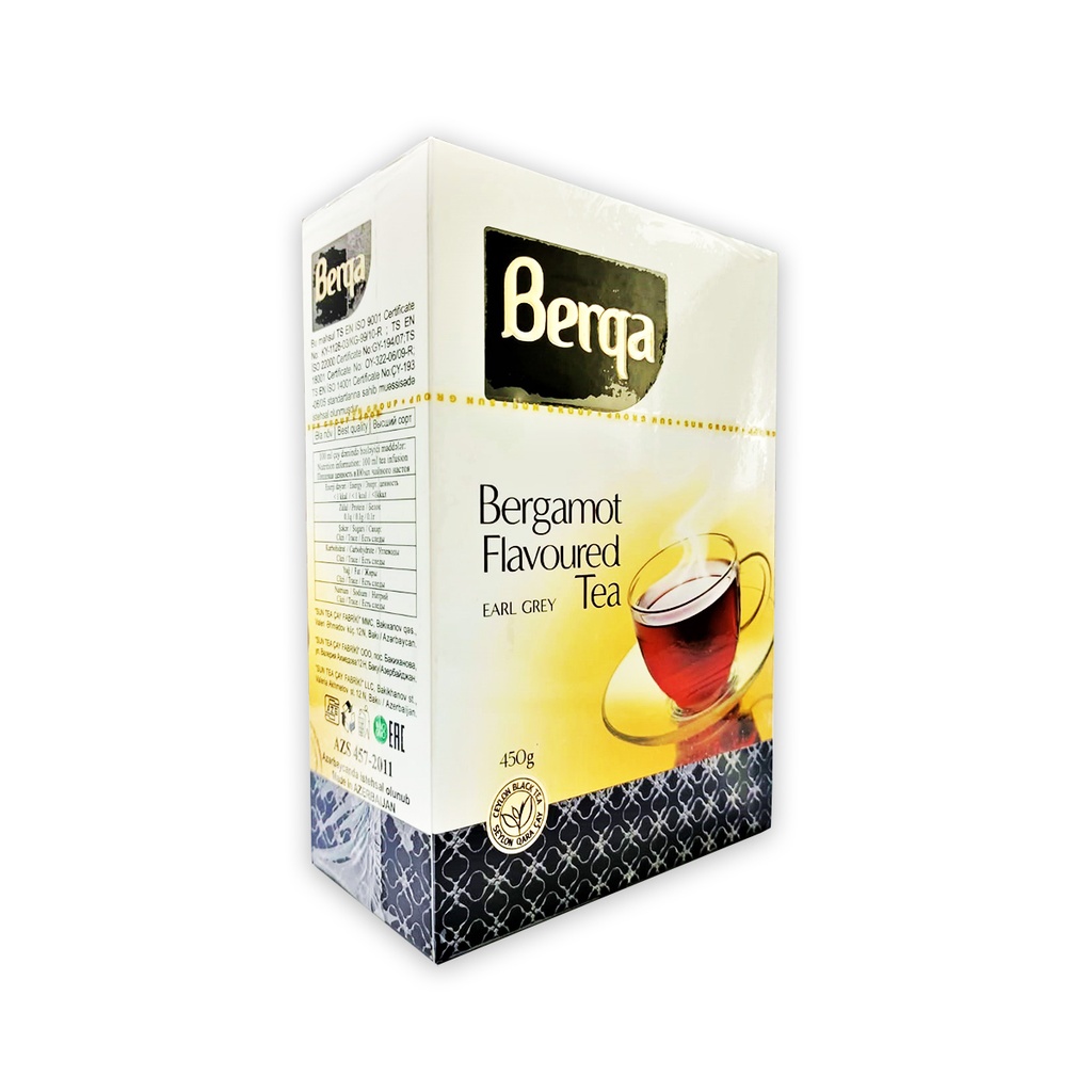 Berqa Black Tea Earl Grey Bergamot Flavoured Tea 450g