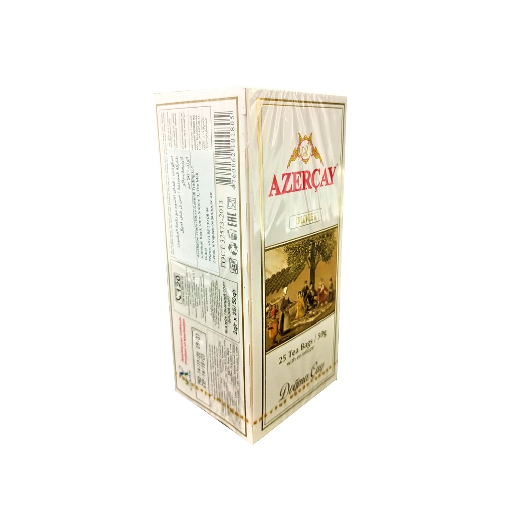 Azercay Black Tea Buket 25 Tea Bags Envelope 50g