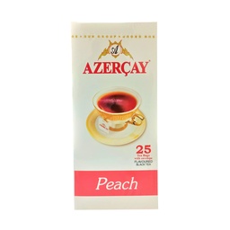 Azercay Black Tea Peach Flavored 25 Tea Bags Envelope 45g